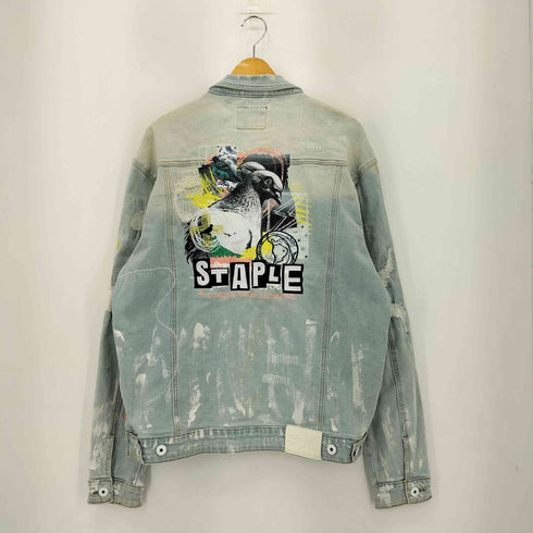 STAPLE リペア ペイント加工 デニムジャケット メンズ JPN:XL