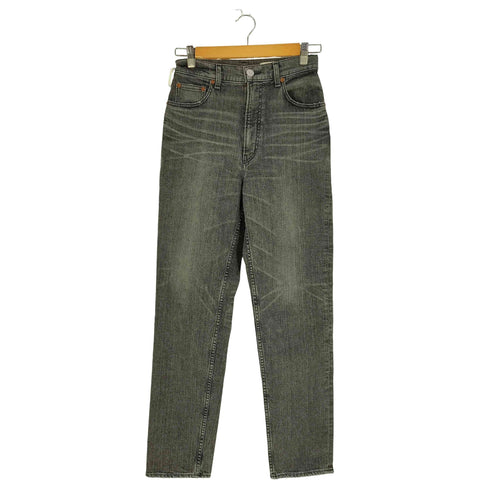 マウジー moussy PLAIN JEANS BLK STRAIGHT SLIM レディース 27inch