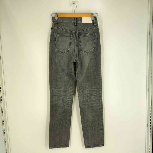 マウジー moussy PLAIN JEANS BLK STRAIGHT SLIM レディース 27inch