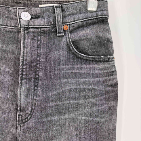 マウジー moussy PLAIN JEANS BLK STRAIGHT SLIM レディース 27inch