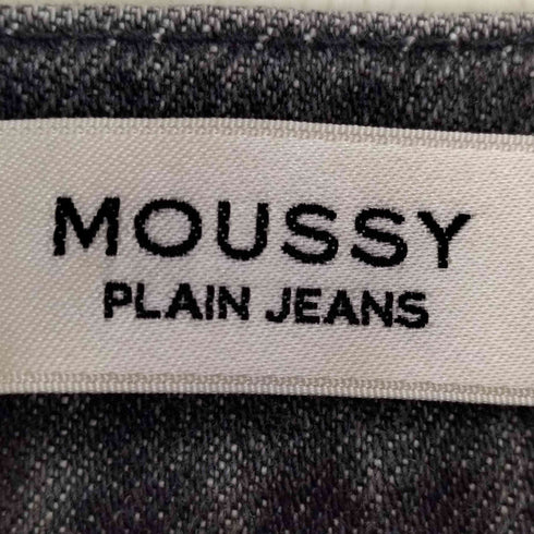 マウジー moussy PLAIN JEANS BLK STRAIGHT SLIM レディース 27inch