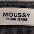 マウジー moussy PLAIN JEANS BLK STRAIGHT SLIM レディース 27inch