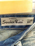 SMOKE RISE LONG STRAIGHT DYSTOPIA FRAY PATCHED JEANS メンズ 34