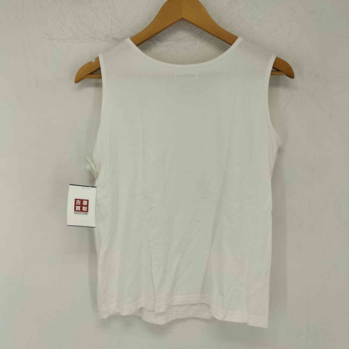 アンドマイラ and myera 刺繍デザイン ノースリーブ Tシャツ レディース LL