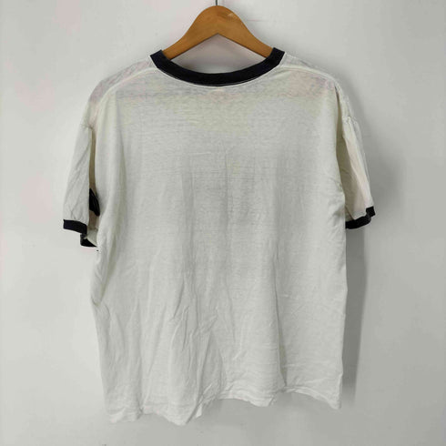 70-80s Print-Teesボディ 染み込み キャラクタープリント リンガーT Tシャツ メンズ import:L