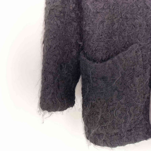 トリココムデギャルソン tricot COMME des GARCONS 03AW モヘヤ混 丸襟ウールジャケット レディース JPN:M