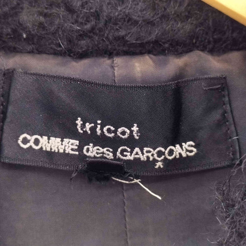 トリココムデギャルソン tricot COMME des GARCONS 03AW モヘヤ混 丸襟ウールジャケット レディース JPN:M