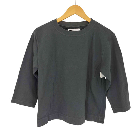 エムエイチエル MHL. VINTAGE DRY COTTON 七分丈 クルーネック Tシャツ レディース JPN:2