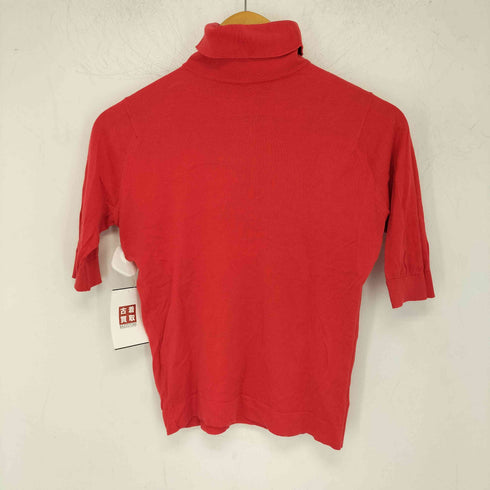 ジョンスメドレー JOHN SMEDLEY イングランド製 コットン 五分丈 タートルネックトップス レディース import:S
