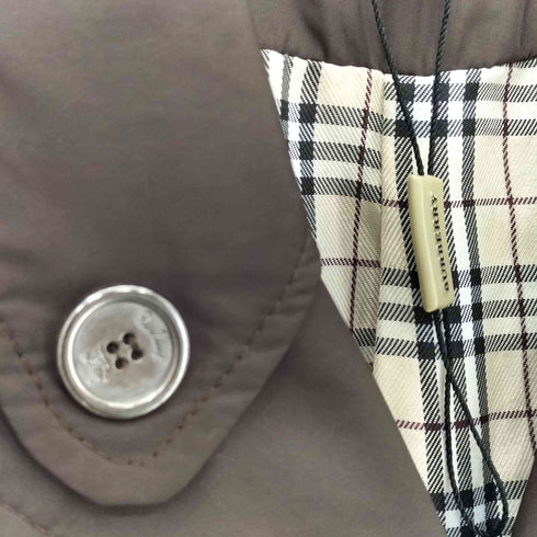 バーバリーロンドン BURBERRY LONDON 90s 英国製 裏ノヴァチェック ハーフコート レディース M