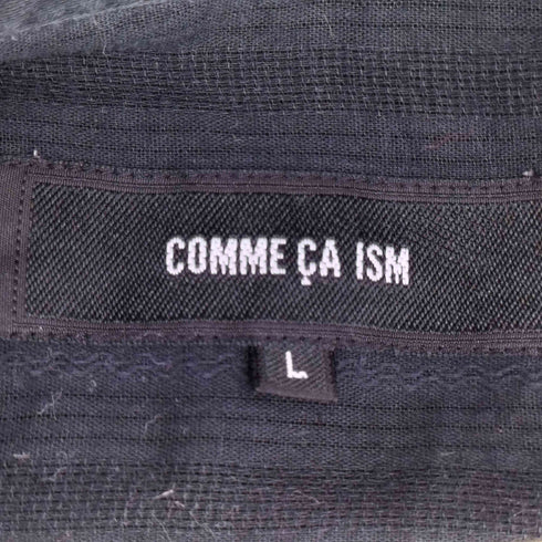 コムサイズム COMME CA ISM ジップアップ S/S シャツ メンズ JPN:L