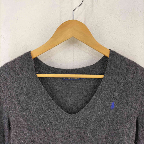 ポロラルフローレン POLO RALPH LAUREN ロゴ刺繍ニット レディース S