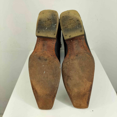 CARRETS BOOT INC パイソン スクエアトゥ ウエスタンブーツ メンズ UK:9.5A