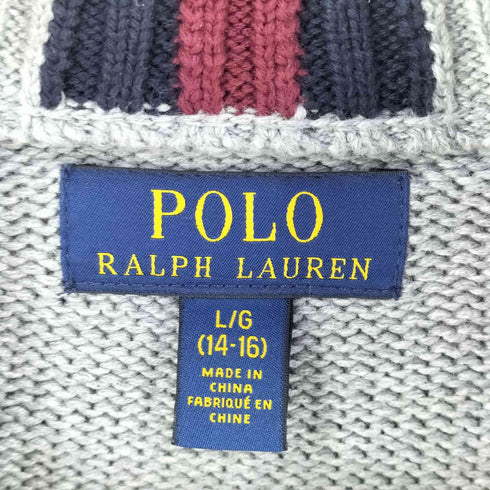 ポロラルフローレン POLO RALPH LAUREN コットン ドライバーズニット レディース L
