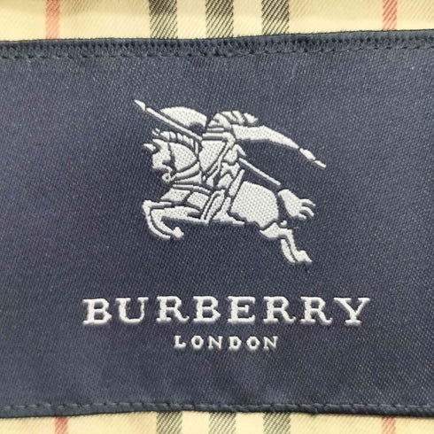バーバリーロンドン BURBERRY LONDON 裏ノヴァチェック ラグラン ジップアップ スタンドカラー ダウンコート メンズ L