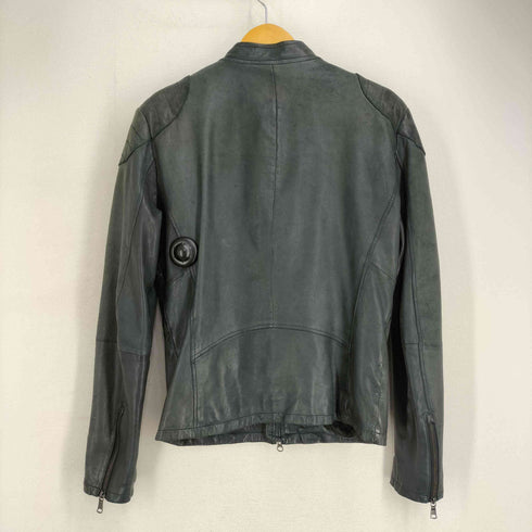 バナナリパブリック BANANA REPUBLIC ラムレザーダブルジップシングルライダースジャケット メンズ import:S
