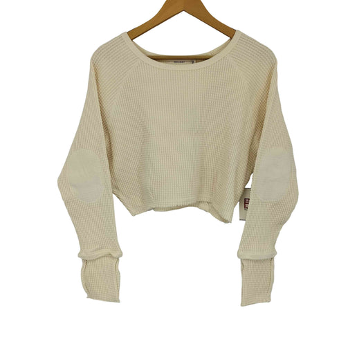 マウジー moussy HEAVY WAFFLE CROP トップス レディース FREE