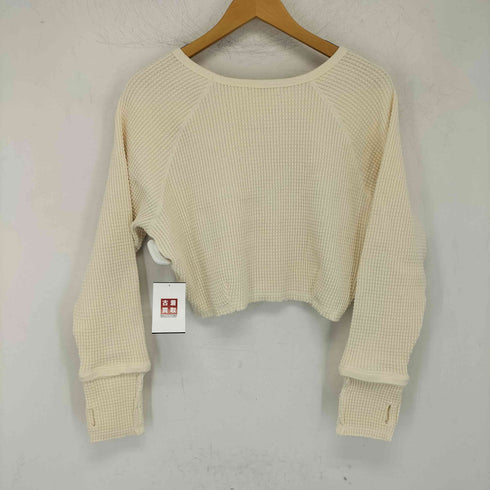 マウジー moussy HEAVY WAFFLE CROP トップス レディース FREE