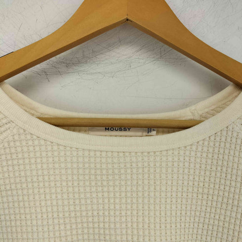 マウジー moussy HEAVY WAFFLE CROP トップス レディース FREE