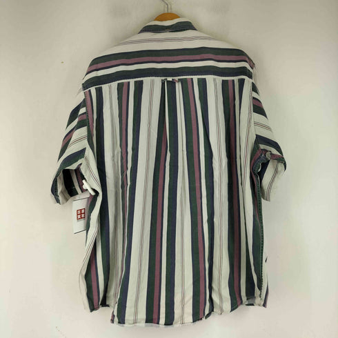 CREEKWOOD USA製 フロント刺繍 ストライプ S/S BDシャツ メンズ import:XXL