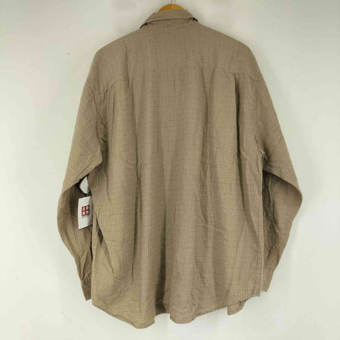 エディーバウアー Eddie Bauer 90S コットン チェック柄 L/S BDシャツ メンズ import:L