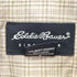 エディーバウアー Eddie Bauer 90S コットン チェック柄 L/S BDシャツ メンズ import:L