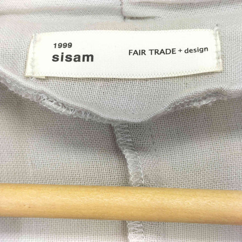 sisam シサム工房 刺繍入り コットン 羽織 カーディガン ショートガウン レディース