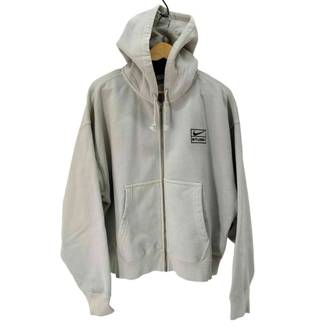 ステューシー Stussy 24AW U NRG FZ Washed Fleece Hoodie Light Bone ウォッシュド フリース フーディー ライトボーン メンズ import:L