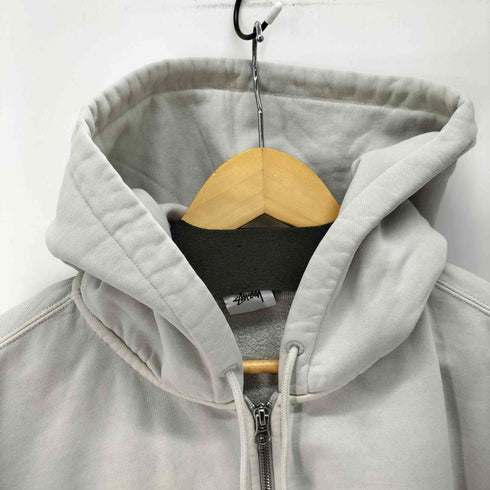 ステューシー Stussy 24AW U NRG FZ Washed Fleece Hoodie Light Bone ウォッシュド フリース フーディー ライトボーン メンズ import:L