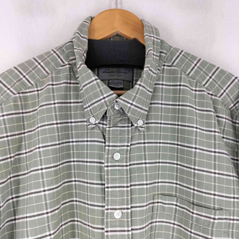 エディーバウアー Eddie Bauer 90S コットン L/S BDチェックシャツ メンズ JPN:XXL