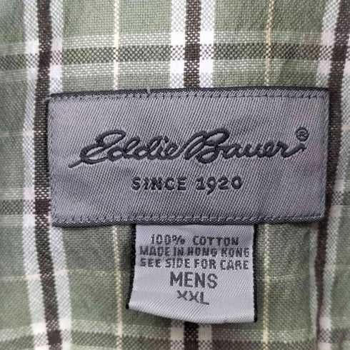 エディーバウアー Eddie Bauer 90S コットン L/S BDチェックシャツ メンズ JPN:XXL