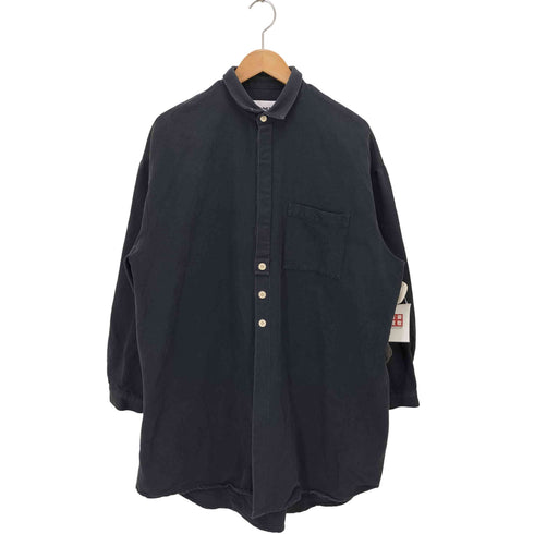 スンネイ SUNNEI イタリア製 LONG OVER SHIRT コットン ロングオーバーシャツ 比翼 メンズ import:M
