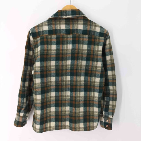 シアーズ Sears ウール100% ウールシャツ チェック柄 メンズ import:M