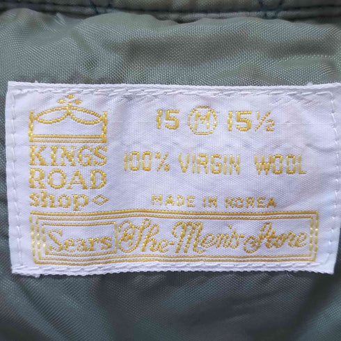 シアーズ Sears ウール100% ウールシャツ チェック柄 メンズ import:M