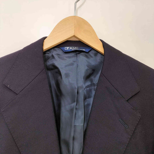 ポロバイラルフローレン Polo by RALPH LAUREN 90s 三角タグ 背抜き 金ボタン 2B テーラードジャケット 紺ブレ メンズ C96 W86 T175