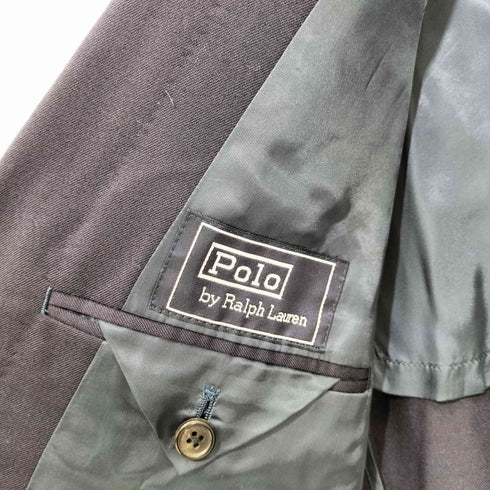 ポロバイラルフローレン Polo by RALPH LAUREN 90s 三角タグ 背抜き 金ボタン 2B テーラードジャケット 紺ブレ メンズ C96 W86 T175