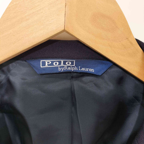 ポロバイラルフローレン Polo by RALPH LAUREN 90s 三角タグ 背抜き 金ボタン 2B テーラードジャケット 紺ブレ メンズ C96 W86 T175
