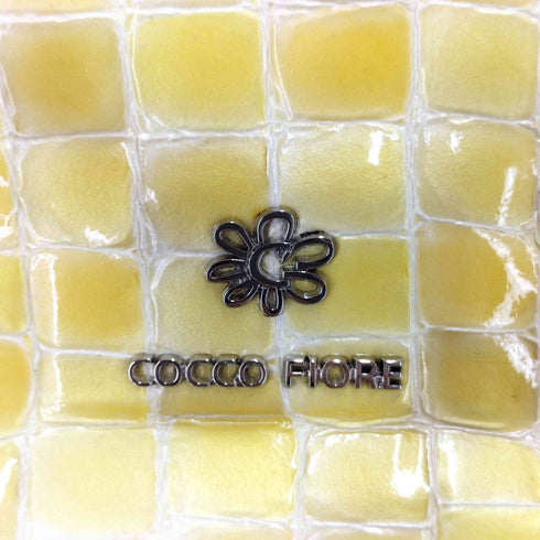 コッコフィオーレ COCCO FIORE エナメルクロコダイルトートバッグ レディース