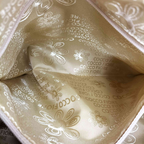 コッコフィオーレ COCCO FIORE エナメルクロコダイルミニボストンバッグ レディース