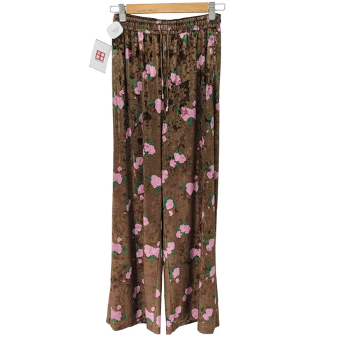 メゾンスペシャル MAISON SPECIAL Beads Flower Embroidery Velor Pants レディース JPN:38