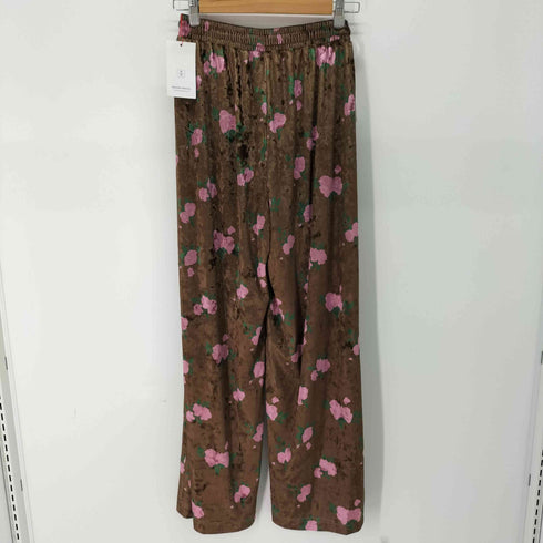 メゾンスペシャル MAISON SPECIAL Beads Flower Embroidery Velor Pants レディース JPN:38