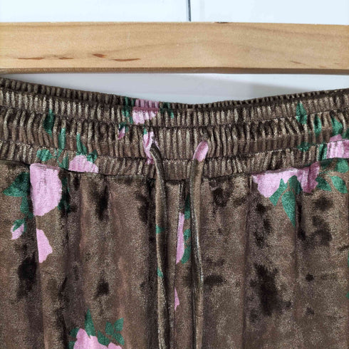メゾンスペシャル MAISON SPECIAL Beads Flower Embroidery Velor Pants レディース JPN:38