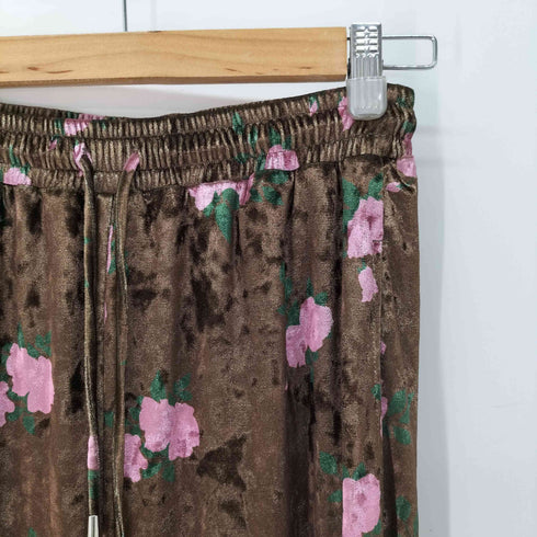 メゾンスペシャル MAISON SPECIAL Beads Flower Embroidery Velor Pants レディース JPN:38
