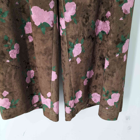 メゾンスペシャル MAISON SPECIAL Beads Flower Embroidery Velor Pants レディース JPN:38