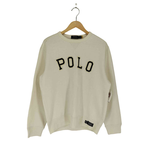 ポロラルフローレン POLO RALPH LAUREN ワッペンロゴ 前V スウェット メンズ M