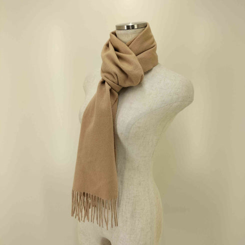 フレディアンドグロスター FREDY&GLOSTER CASHMERE100% カシミヤ フリンジ マフラー レディース