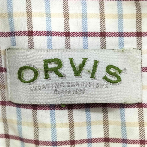 オービス ORVIS 00S チェック柄 ボタンダウンシャツ メンズ import:XL