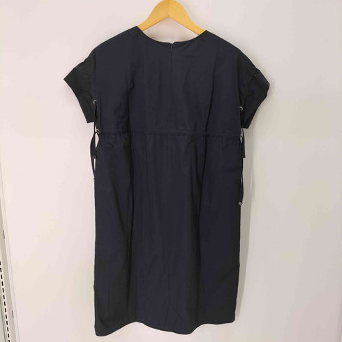 エスマックスマーラ S Max Mara ウエストギャザー 半袖 ワンピース レディース 38