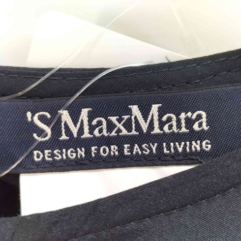 エスマックスマーラ S Max Mara ウエストギャザー 半袖 ワンピース レディース 38