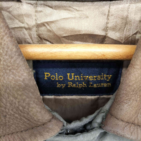 ポロバイラルフローレン Polo by RALPH LAUREN 90s Polo University ライナー付 襟レザー ハンティングジャケット メンズ import:M